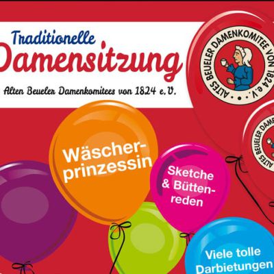 Plakat der Damensitzung